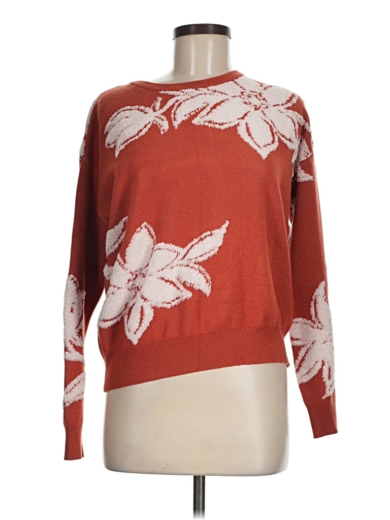 Pre-owned Nicole Miller Pullover Sweater In Red