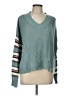 Pink Lily 100% Acrylic Color Block Teal Pullover Sweater Size L - photo 1