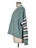 Pink Lily 100% Acrylic Color Block Teal Pullover Sweater Size L - photo 5