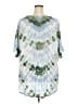 XCVI Tie-dye Blue Short Sleeve Blouse Size 3X - photo 2