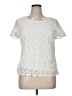 Talbots Ivory Short Sleeve Blouse Size 14 - photo 1