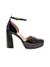 27 EDIT Black Heels Size 9 - photo 1