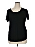 Three Dots Black Short Sleeve T-Shirt Size XL - photo 1
