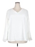 Assorted Brands Ivory Long Sleeve Blouse Size 2X - photo 1