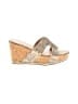 Shoedazzle Tan Wedges Size 9 - photo 1