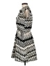 Speed Control 100% Polyester Chevron-herringbone Black Casual Dress Size M - photo 5
