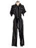 H&M 100% Viscose Stripes Black Jumpsuit Size 0 - photo 1