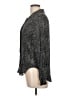 Bella Dahl Polka Dots Black Long Sleeve Blouse Size L - photo 5