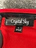 Crystal Sky Solid Red Jumpsuit Size L - photo 4