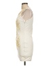 Wow Couture Graphic Ivory Cocktail Dress Size L - photo 5