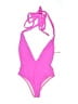 Shein Solid Pink One Piece Swimsuit Size M - photo 1