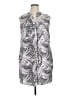 H&M 100% Polyester Silver Casual Dress Size 14 - photo 1