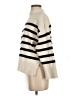 Unbranded Stripes Ivory Turtleneck Sweater Size XS - photo 5