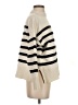 Unbranded Stripes Ivory Turtleneck Sweater Size XS - photo 4