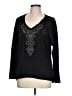 One World Black Long Sleeve Top Size L - photo 1