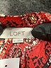 Ann Taylor LOFT Red Long Sleeve Blouse Size L - photo 7