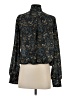 Evereve 100% Polyester Paisley Teal Long Sleeve Blouse Size S - photo 2