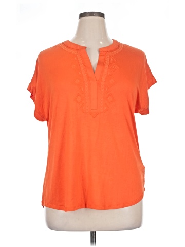 Cable & Gauge Short Sleeve Blouse (view 1)