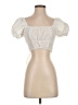 Shein Ivory Short Sleeve Blouse Size S - photo 1