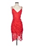 showpo 100% Polyester Red Cocktail Dress Size 2 - photo 1