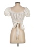 Shein Ivory Short Sleeve Blouse Size S - photo 2