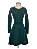 Sandro Chevron-herringbone Teal Cocktail Dress Size Sm (1) - photo 1