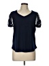 89th & Madison Blue Short Sleeve Top Size L - photo 1