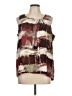 Simply Vera Vera Wang 100% Polyester Brown Sleeveless Blouse Size L - photo 1