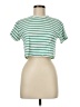 Assorted Brands Stripes Green Short Sleeve T-Shirt Size M - photo 1