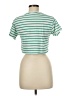 Assorted Brands Stripes Green Short Sleeve T-Shirt Size M - photo 2