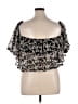 Truth NYC 100% Polyester Black Short Sleeve Blouse Size XL - photo 2