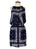 New York & Company 100% Polyester Paisley Blue Romper Size S - photo 1