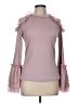 Gracia 100% Polyester Solid Pink Sweatshirt Size M - photo 1