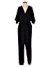 Olivia Grey 100% Polyester Solid Black Jumpsuit Size S - photo 1