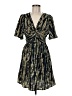 Shein 100% Polyester Print Gold Cocktail Dress Size 6 - photo 1