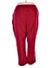 Catherines Solid Red Track Pants Size 4X (petite) - photo 2