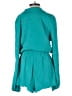 Superdown 100% Rayon Solid Teal Romper Size XS - photo 2