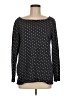 Talbots Outlet 100% Cotton Polka Dots Black Blue Pullover Sweater Size M - photo 1