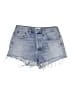 AGOLDE 100% Cotton Blue Denim Shorts Size 28 waist - photo 1