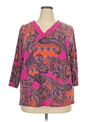 Lauren by Ralph Lauren 3/4 Sleeve Blouse (view 1)