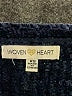 Woven Heart 100% Polyester Color Block Blue Pullover Sweater Size XS - photo 7