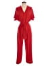 OAK + FORT Solid Red Orange Jumpsuit Size XS - photo 1