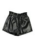 Lucy Paris Metallic Black Shorts Size S - photo 1