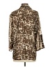 Sara Michelle Animal Print Brown 3/4 Sleeve Blouse Size S (estimated) - photo 2