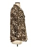 Sara Michelle Animal Print Brown 3/4 Sleeve Blouse Size S (estimated) - photo 4