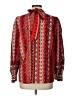 Ann Taylor LOFT Red Long Sleeve Blouse Size L - photo 2