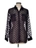Chico's Polka Dots Black 3/4 Sleeve Blouse Size Lg (2) - photo 1