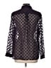 Chico's Polka Dots Black 3/4 Sleeve Blouse Size Lg (2) - photo 2