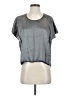 PJ Harlow 100% Rayon Metallic Gray Short Sleeve Top Size XS - photo 1