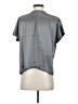 PJ Harlow 100% Rayon Metallic Gray Short Sleeve Top Size XS - photo 2